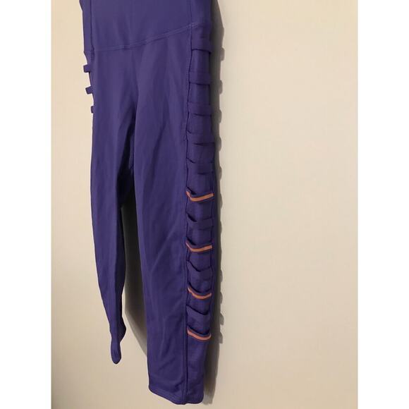 Lululemon Breezy Crop Iris Flower Reflective Leggings - Size 4 - Picture 3 of 13